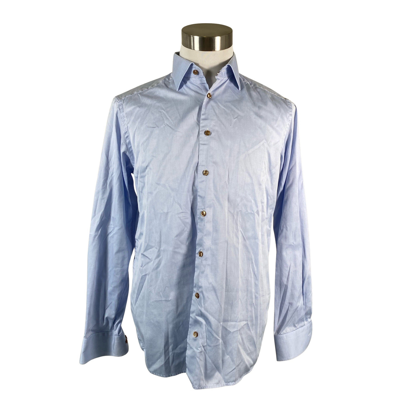 Unisex Eton - Collared shirt, size M - Light blue (1)