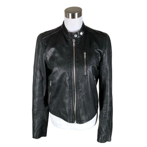 Unisex Superdry - Leather jacket, size 40 - Black (1)