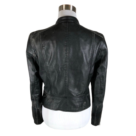 Unisex Superdry - Leather jacket, size 40 - Black (2)