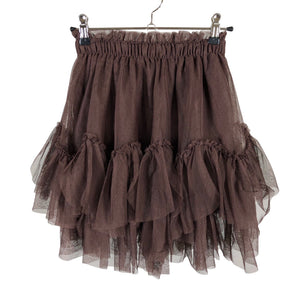 Unisex POMPdeLUX - Fabric skirt, size 122 - 128 - Brown (1)