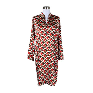 Unisex Emme Marella - Schiffon dress, size 40 - Red (1)