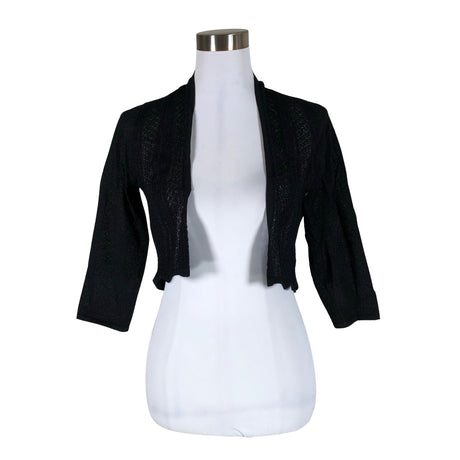 Unisex Ril's - Knit bolero jacket, size 38 - Black ()