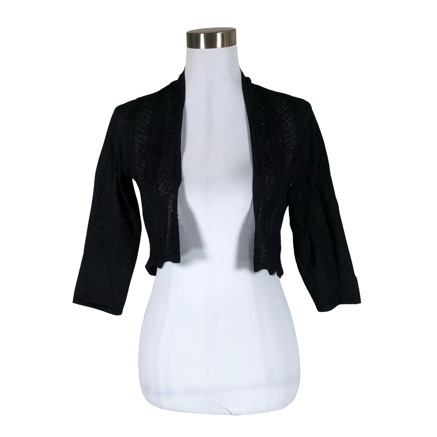 Unisex Ril's - Knit bolero jacket, size 38 - Black (1)