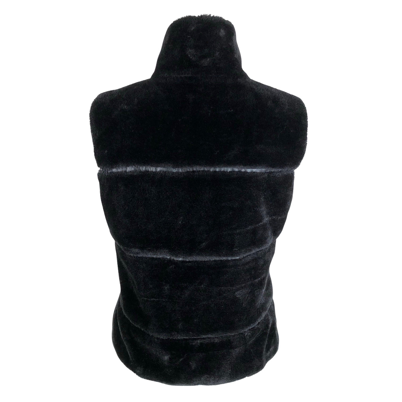 Unisex Soyaconcept - Faux fur vest, size 38 - Black (2)