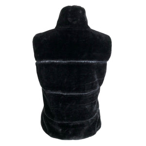 Unisex Soyaconcept - Faux fur vest, size 38 - Black (2)