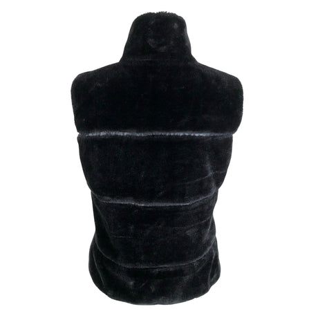 Unisex Soyaconcept - Faux fur vest, size 38 - Black (2)