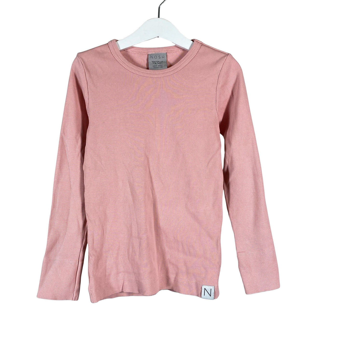 Unisex NOSH - Tricot shirt, size 122 - 128 - Light pink (1)