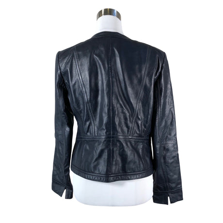 Unisex Gerry Weber - Leather jacket, size 38 - Blue (2)