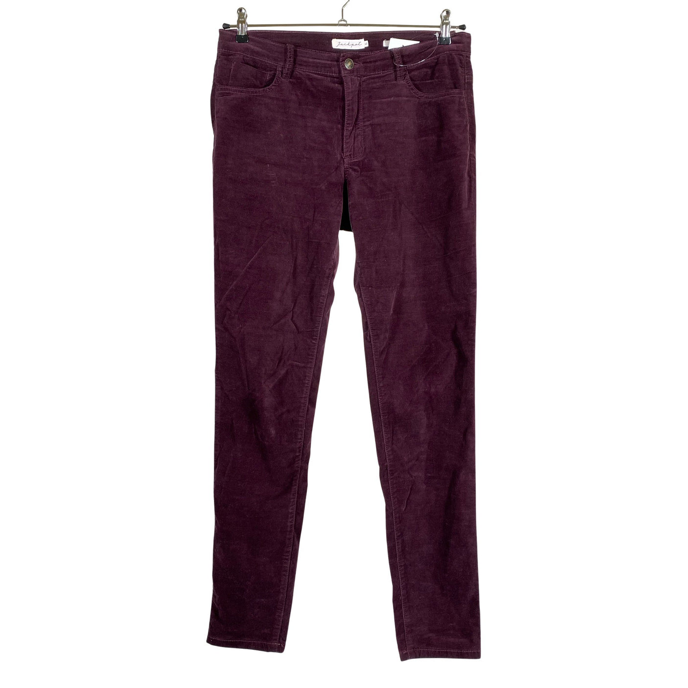 Unisex Jackpot - Velvet pants, size 40 - Wine red (1)