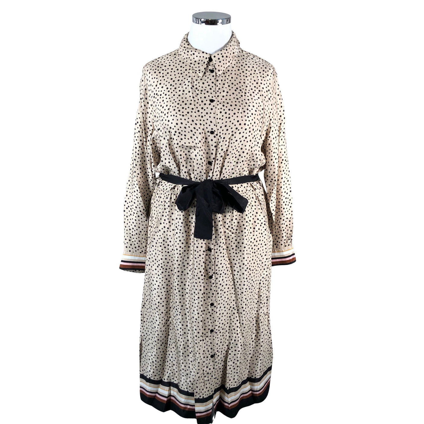 Unisex Gerry Weber - Schiffon dress, size 42 - Beige (1)