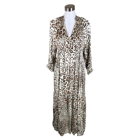 Unisex LEN'S - Schiffon dress, size 38 - Brown ()