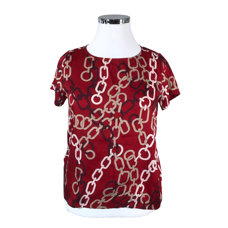 Unisex Marella - Short-sleeved blouse, size 44 - Wine red ()