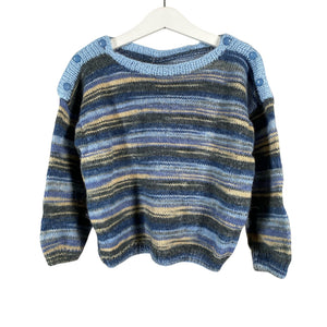 Unisex Handmade - Sweater, size 116 - 122 - Light blue (1)