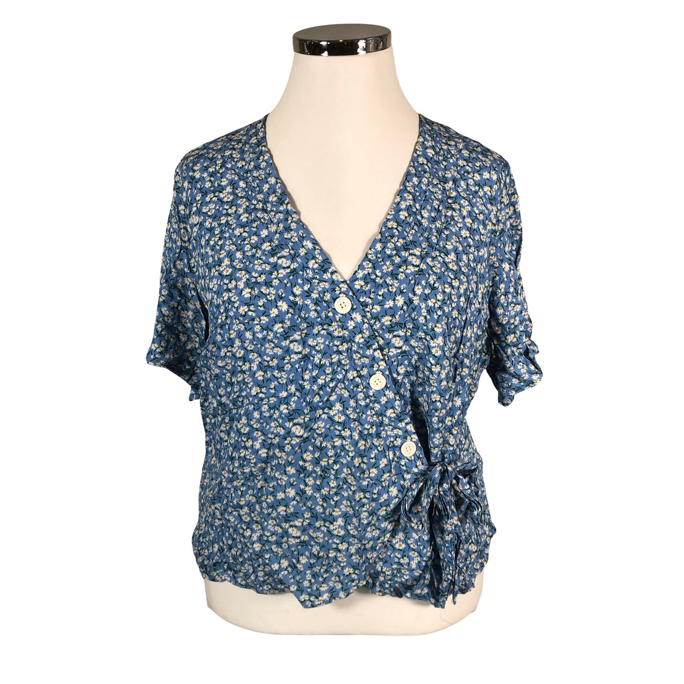 Unisex Holly & Whyte by Lindex - Short-sleeved blouse, size 48 - Blue (1)