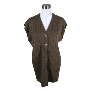 Unisex Je-Company - Knit vest, size 38 - Brown (1)