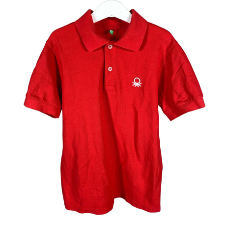 Unisex Benetton - Polo shirt, size 146 - 152 - Red ()