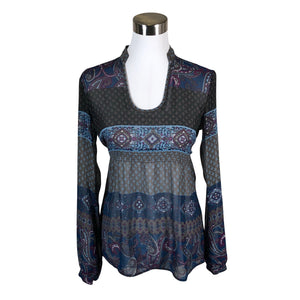 Unisex Esprit - Schiffon tunic, size 36 - Blue (1)