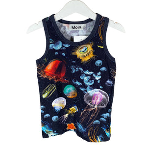 Unisex Molo Kids - Sleeveless shirt, size 122 - 128 - Blue (1)