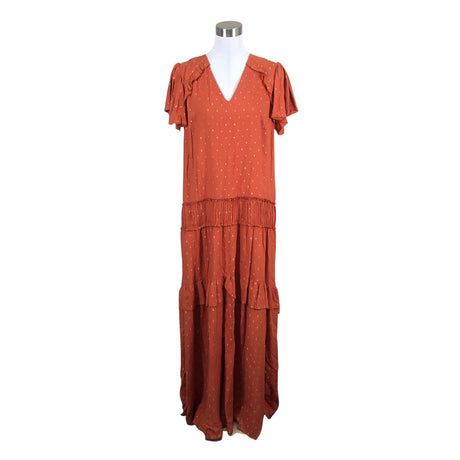Unisex Larsuu - Schiffon dress, size 38 - Orange ()