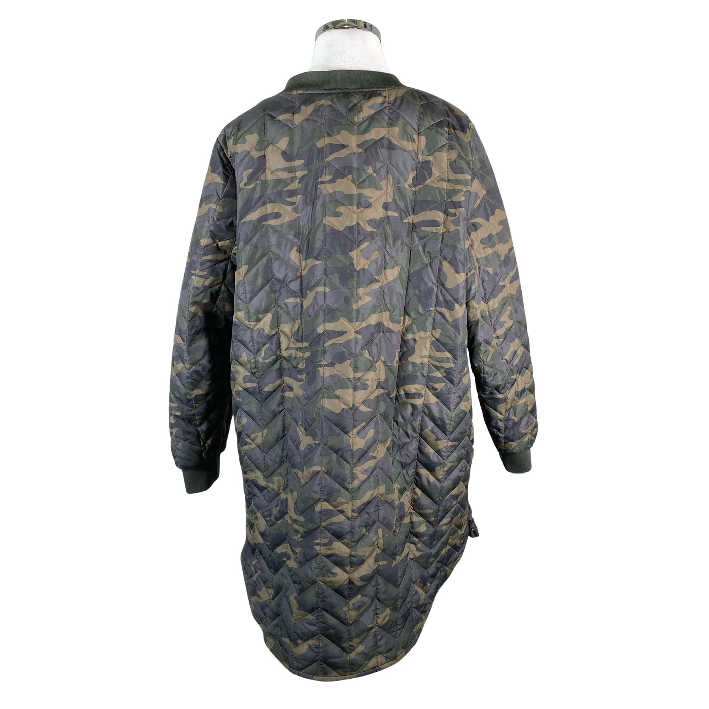 Unisex Zizzi - Quilted jacket, size 44 - Green (2)