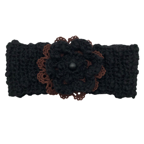 Unisex Handmade - Headband, size 52 - 54 cm - Black ()