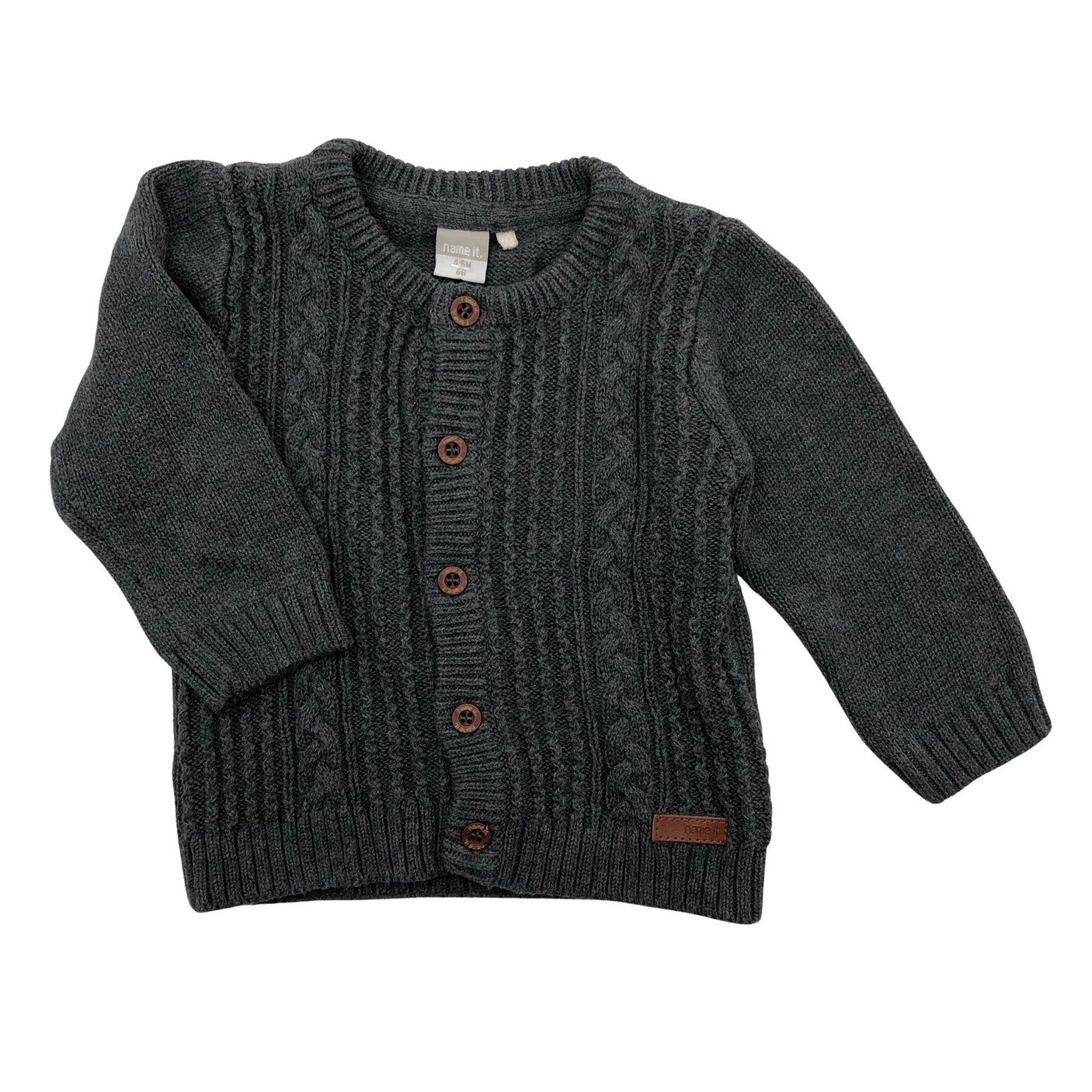 Unisex Name It - Cardigan, size 62 - 68 - Gray (1)