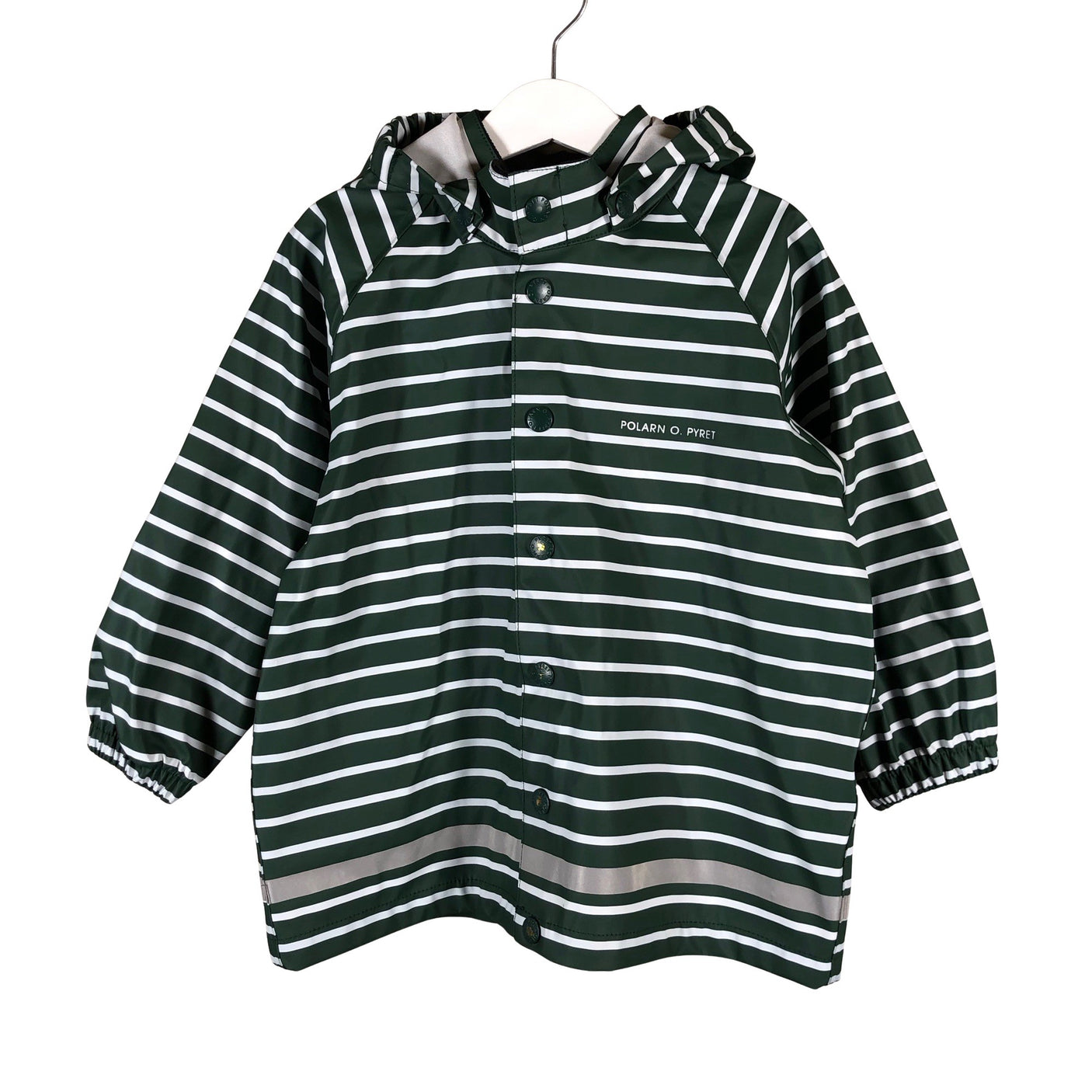 Unisex Polarn O. Pyret - Rain jacket, size 98 - 104 - Green (1)