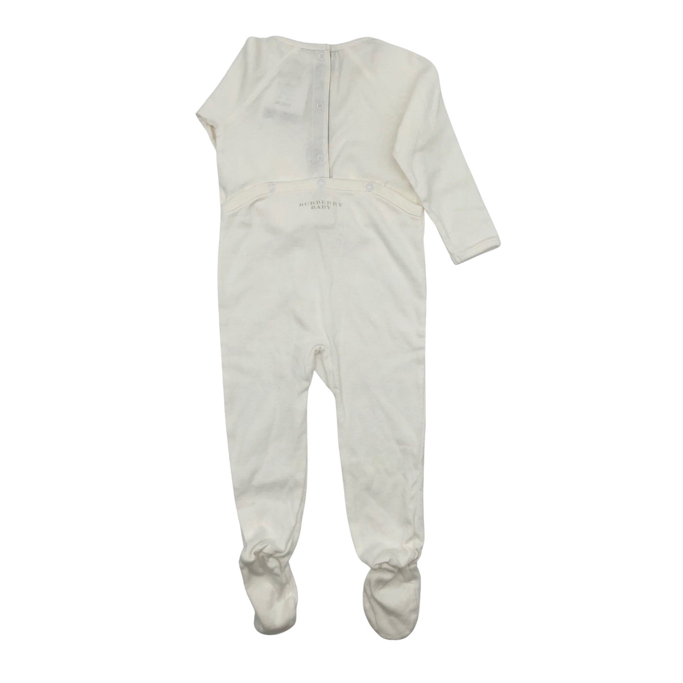 Unisex Burberry - Romper, size 74 - 80 - Natural white (2)