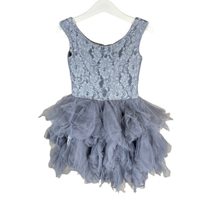 Unisex Dolly By Le Petit Tom - Party dress, size 122 - 128 - Gray (1)