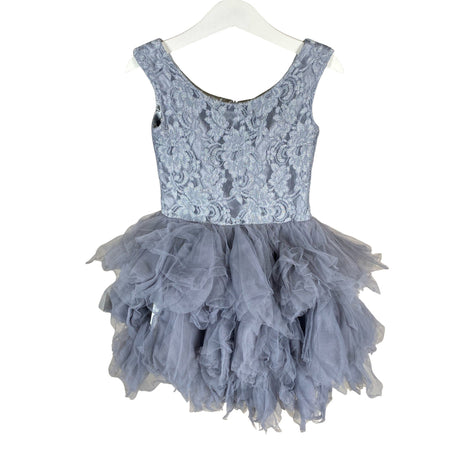 Unisex Dolly By Le Petit Tom - Party dress, size 122 - 128 - Gray ()