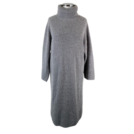 Unisex Selected - Knit dress, size 42 - Gray ()
