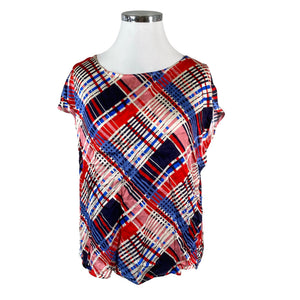Unisex Ril's - Short-sleeved blouse, size 44 - Red (1)