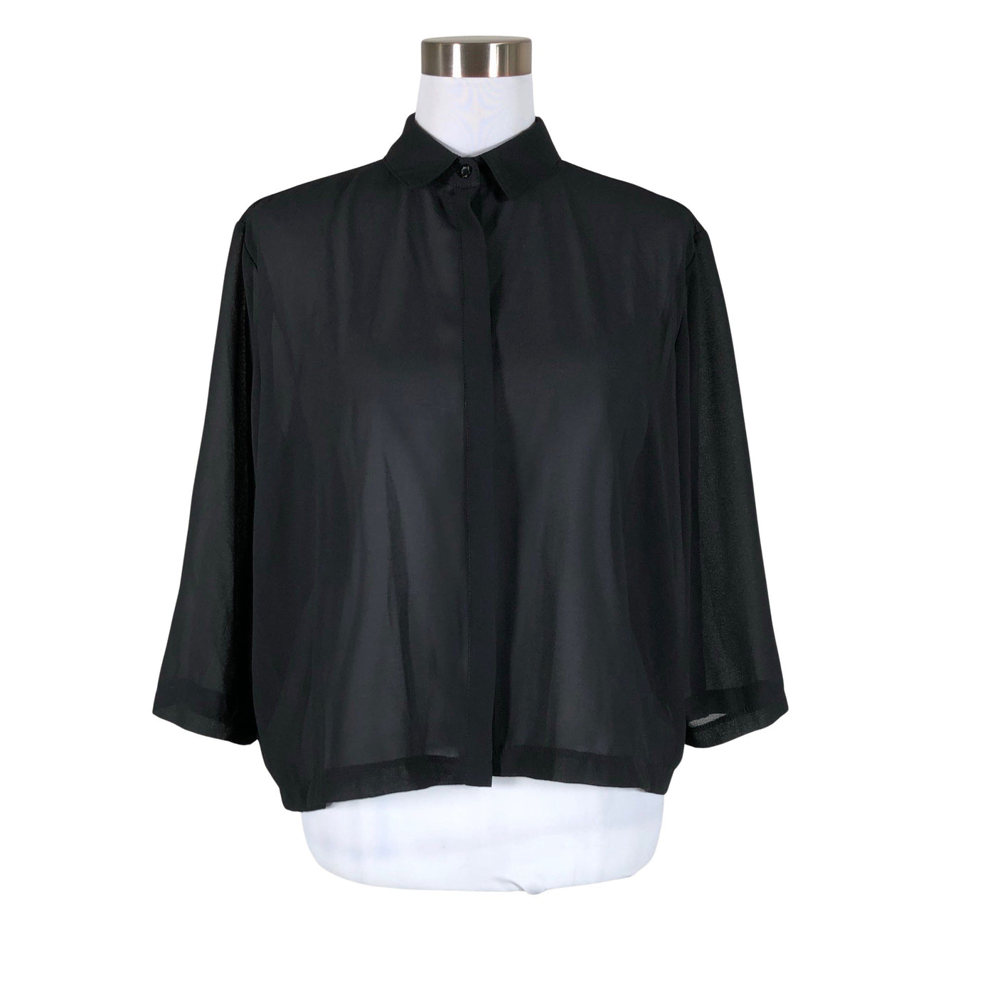 Unisex Ajlajk - Short-sleeved blouse, size 36 - Black (1)