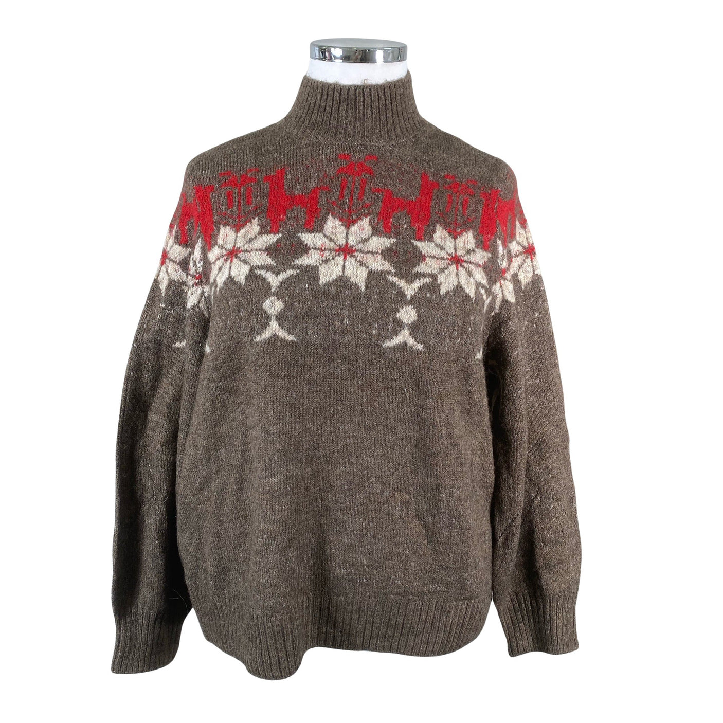 Unisex Cream - Sweater, size 42 - Brown (1)