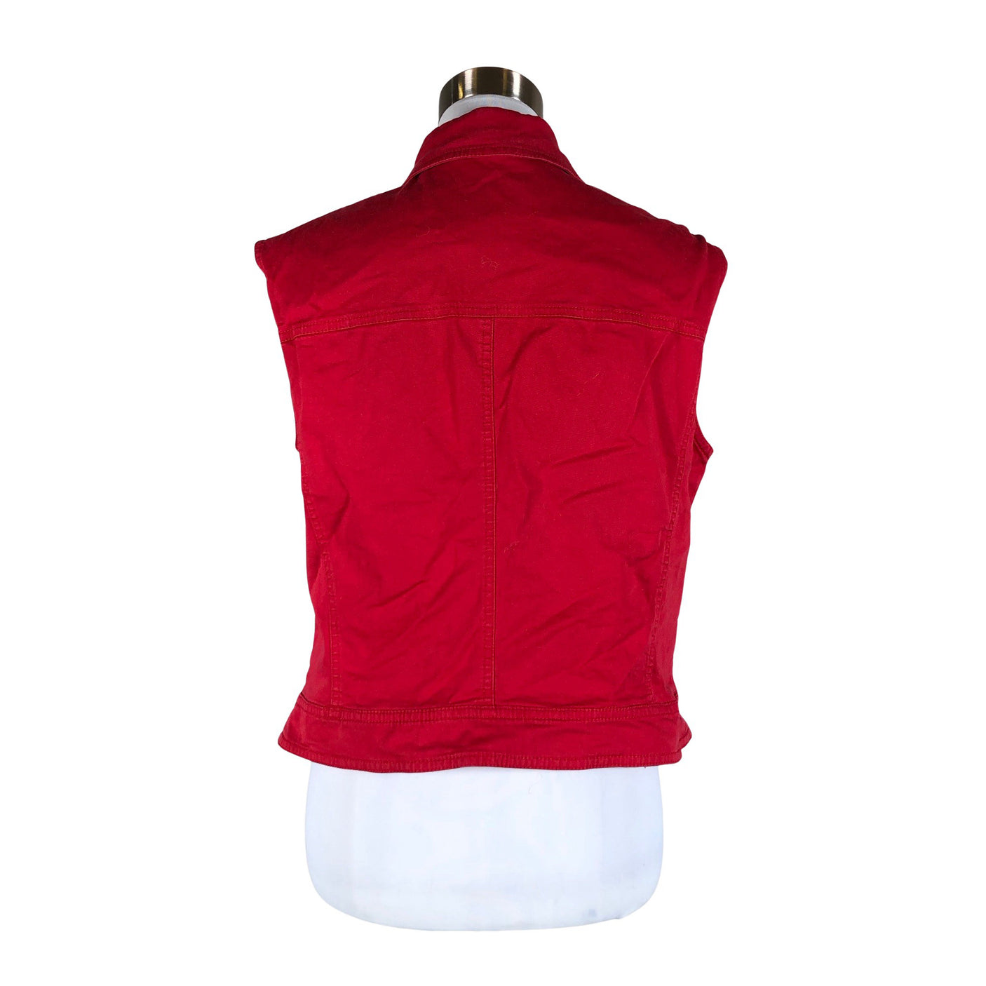 Unisex Ril's - Denim vest, size 40 - Red (2)