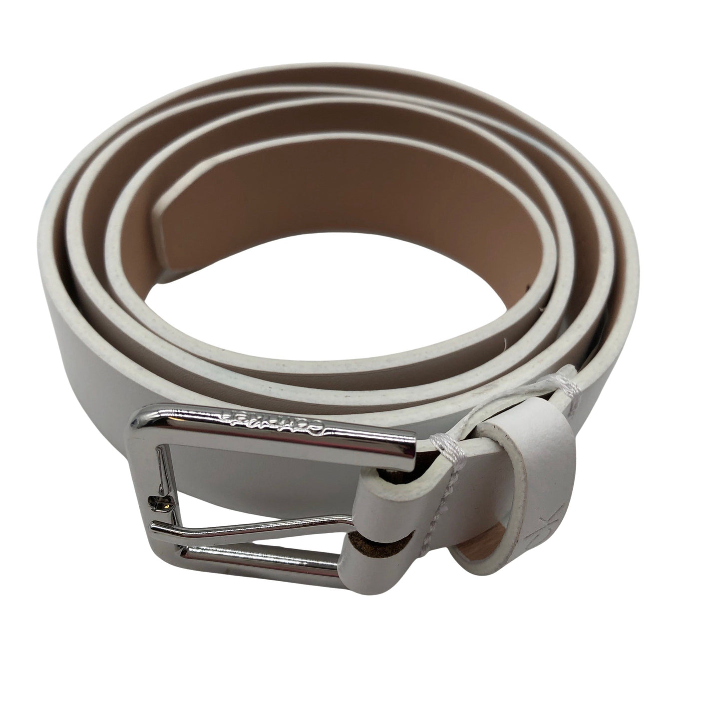Unisex Calvin Klein - Leather belt, size No size - White (1)