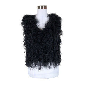 Unisex Joachim Bosse - Faux fur vest, size 36 - Black (1)