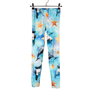 Unisex Pop & Co Helsinki - Leggings, size 134 - 140 - Turquoise (1)