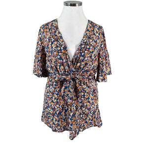 Unisex Zizzi - Short-sleeved blouse, size 44 - Blue (1)