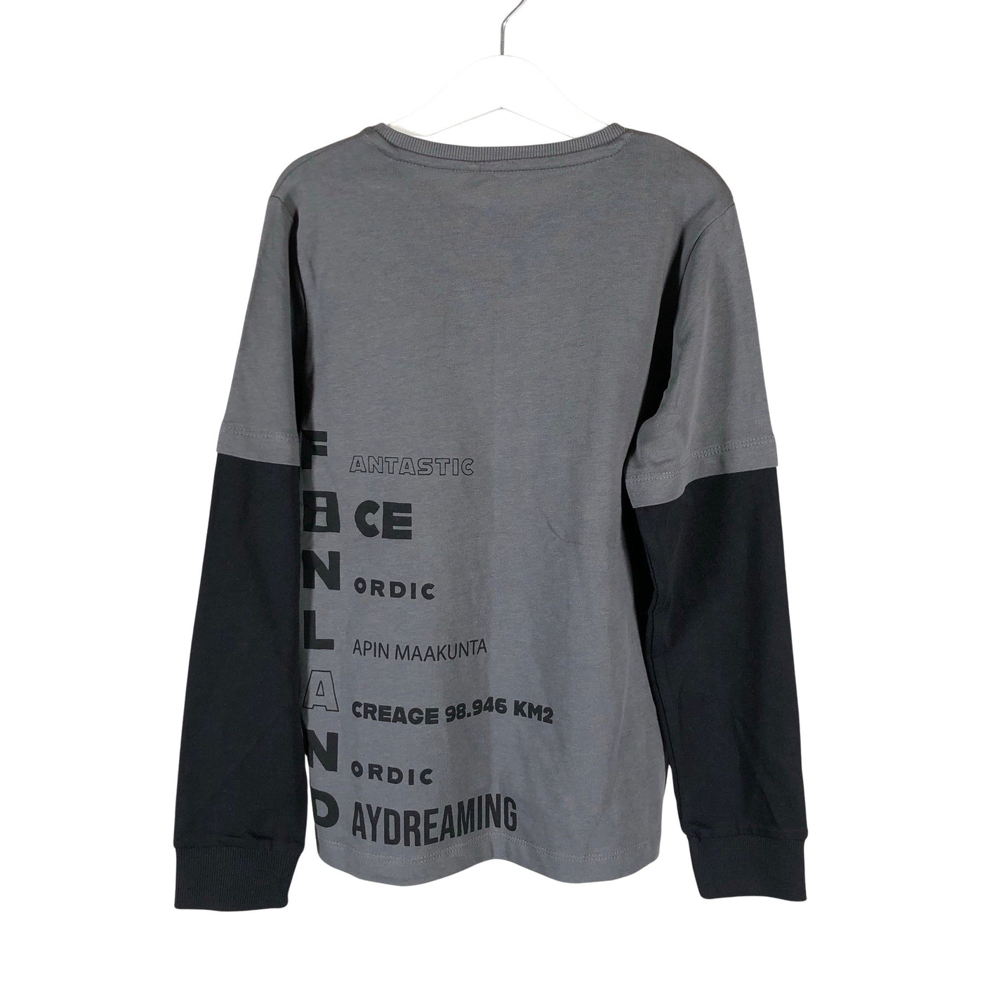 Unisex Name It - Tricot shirt, size 134 - 140 - Gray (2)