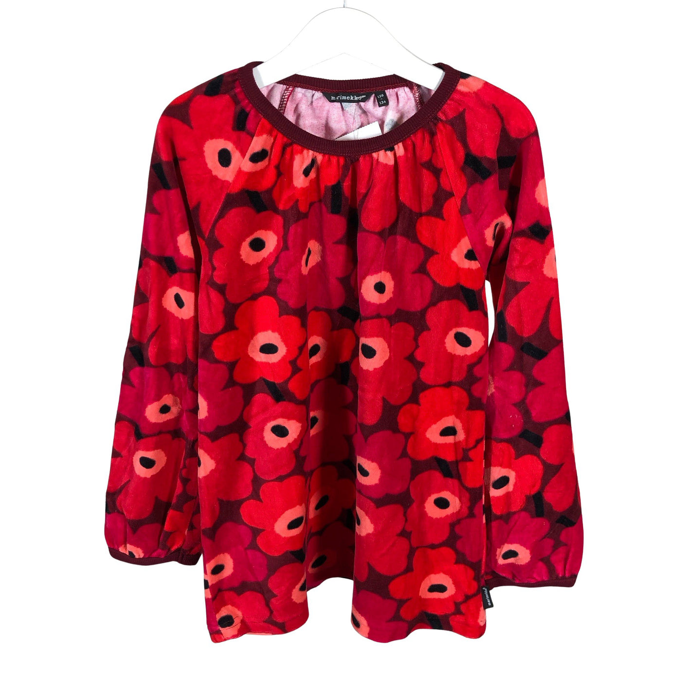 Unisex Marimekko - Tricot tunic, size 128 - 134 - Red (1)