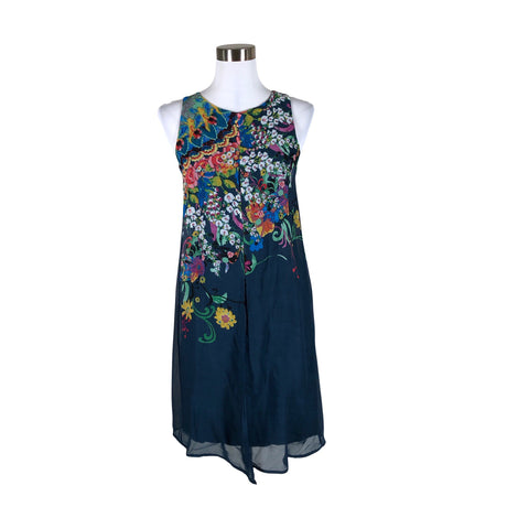 Unisex Desigual - Tricot dress, size 36 - Blue ()