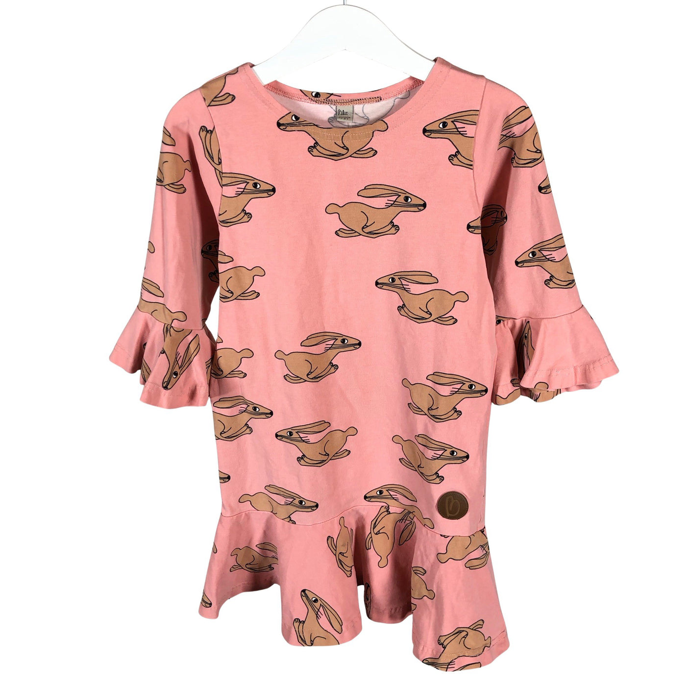 Unisex Blaa - Tricot tunic, size 122 - 128 - Light pink (1)
