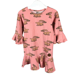 Unisex Blaa - Tricot tunic, size 122 - 128 - Light pink (1)
