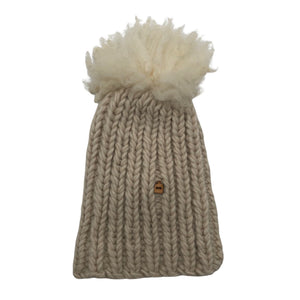 Unisex Myssyfarmi - Winter beanie, size 52 - 54 cm - Beige (1)