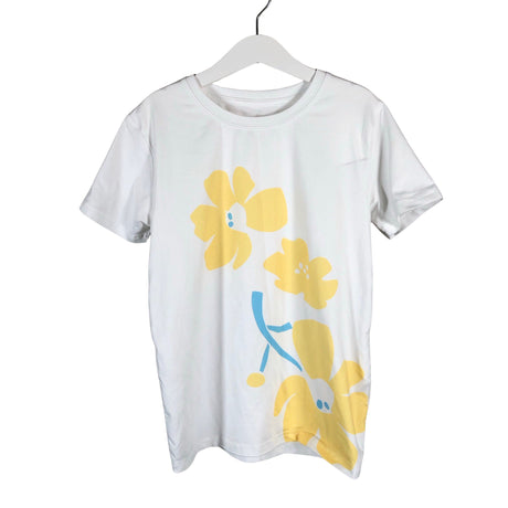 Unisex Reima - Sports shirt, short sleeve, size 128 - 134 - White ()