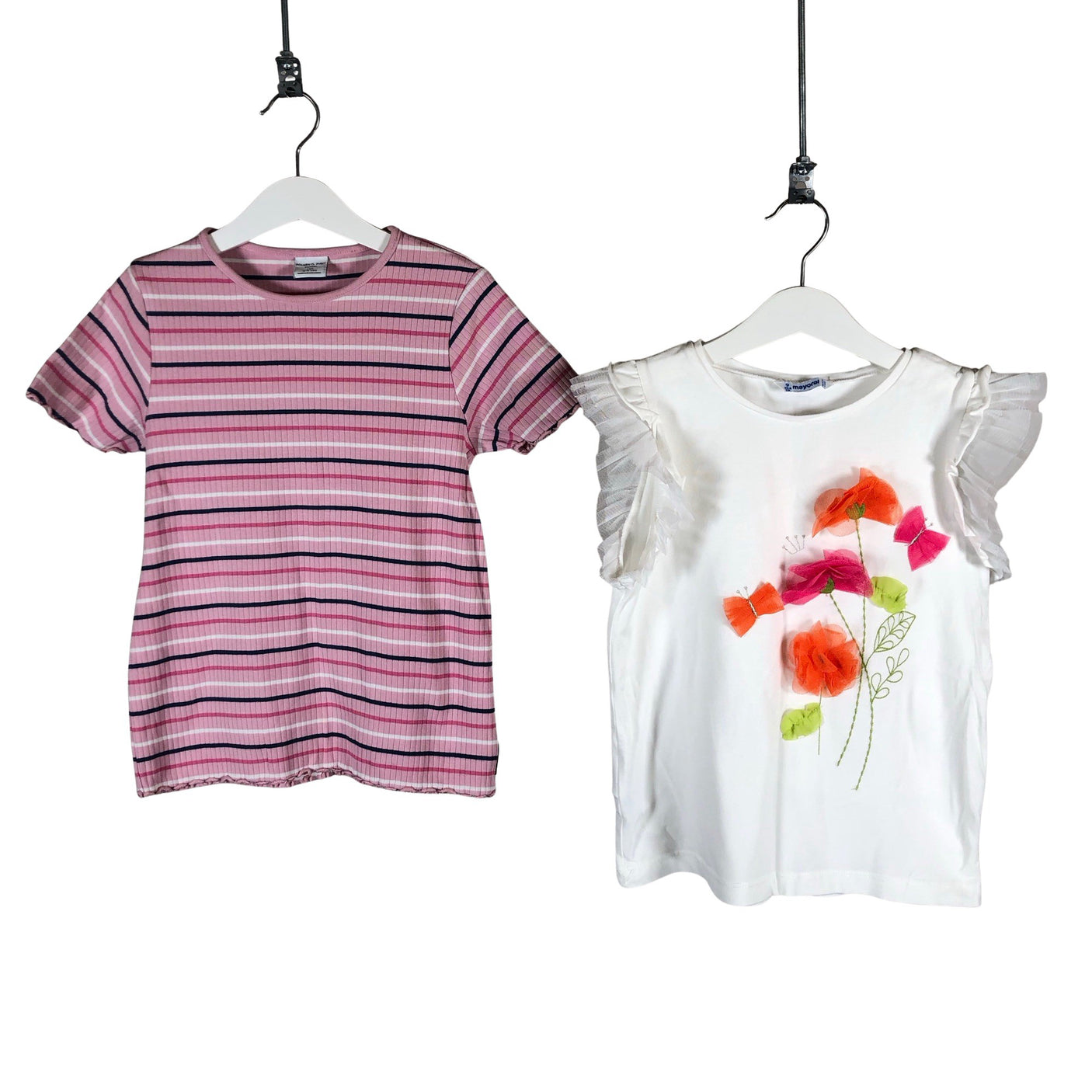 Unisex Polarn O. Pyret - T-shirt, size 128 - 134 - Light pink (1)