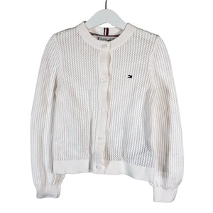 Unisex Tommy Hilfiger - Cardigan, size 122 - 128 - Natural white (1)