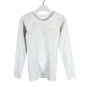 Unisex Puma - Sports shirt, long sleeve, size 122 - 128 - Natural white (1)