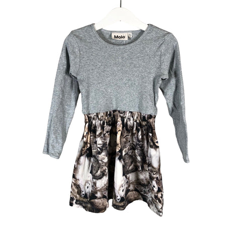 Unisex Molo Kids - Tricot dress, size 98 - 104 - Gray ()